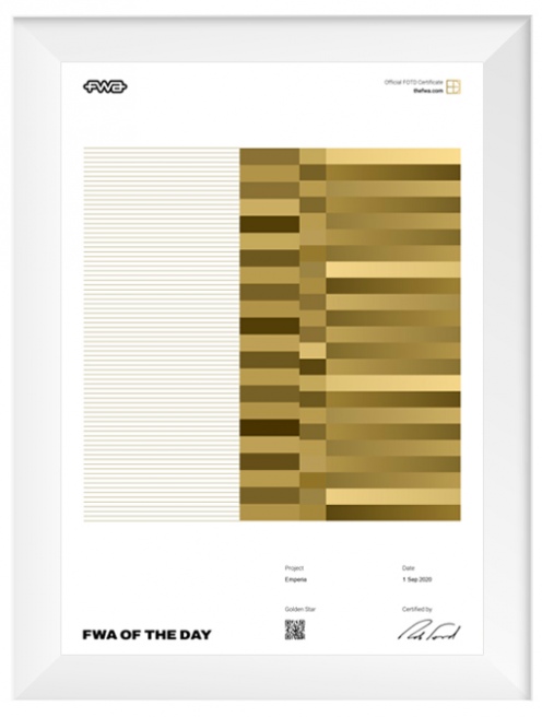 FWA of The Day, The FWA, 2020