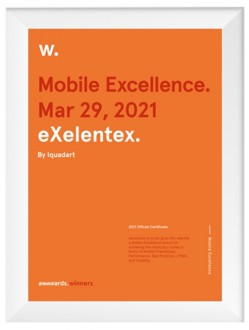 Mobile Excellence, Awwwards, 2021